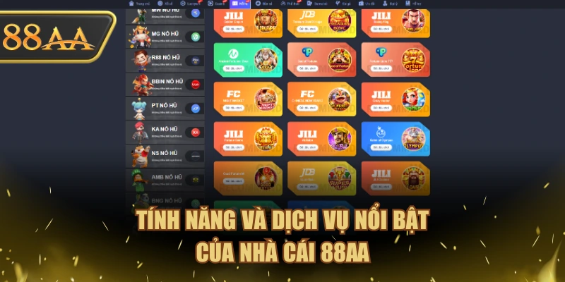 Thế mạnh giúp nhà cái 88AA thu hút người chơi